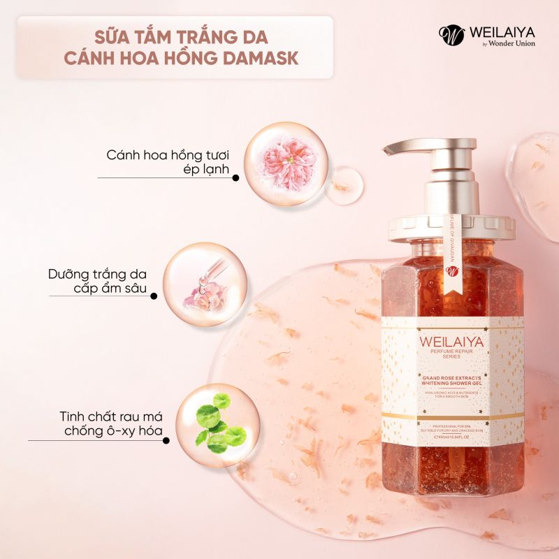 Sữa tắm Weilaiya Hoa Hồng